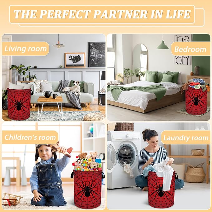 Laundry Hamper, Oxford Waterproof Foldable Clothes Storage Bin, Toy Organizer - Image 7