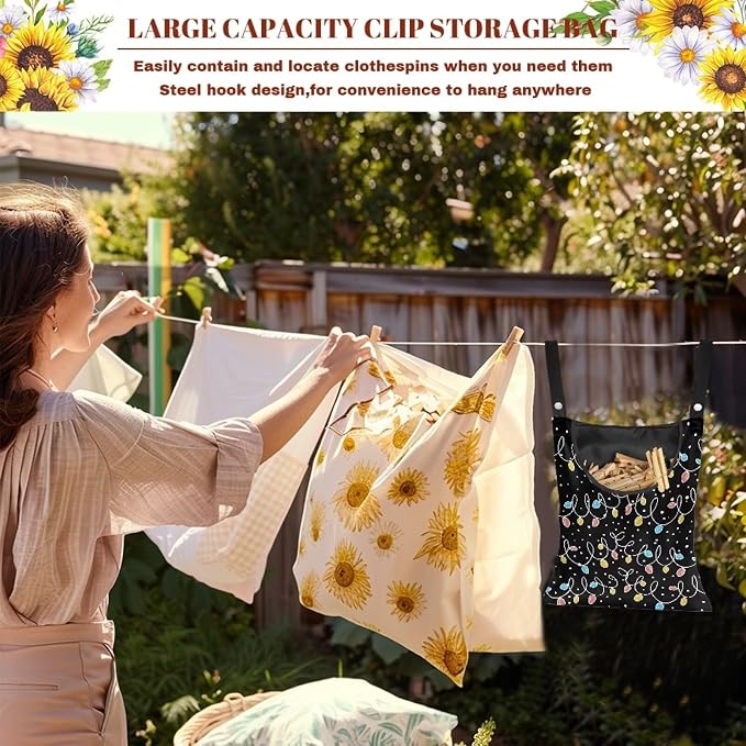 Christmas Lights Clothespin Bag Clip Large Capacity Storage Bag Machine - Image 5