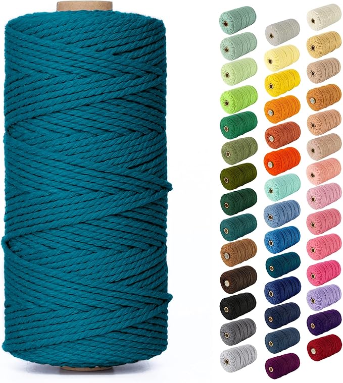 Nook Theory Macrame Cord - 3mm 109 Yards Cotton Rope by NookTheory