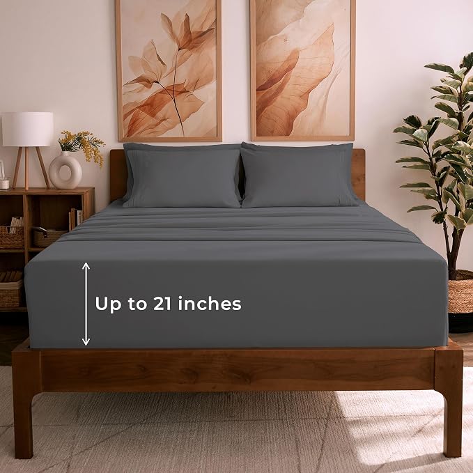 Mellanni California King Sheet Set by Mellanni