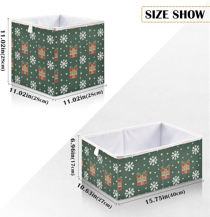 senya Large Storage Bins Collapsible Foldable Storage Cubes Fabric Basket - Image 3