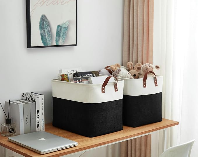 DECOMOMO Extra Large Storage Baskets, Fabric Storage Bins - Image 8