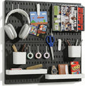 Keepo Peg Board Wall Organizer – Plastic Pegboard Panels, Modular Peg Board by Keepo
