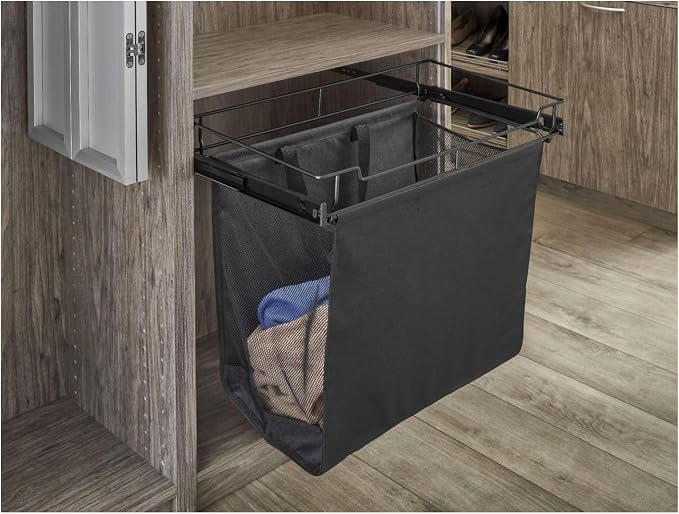 Rev-A-Shelf CSOHSL-18-1 Sidelines 18"W x 21"H Pull Out Laundry Clothes Hamper - Image 3