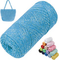 Sparkle Macrame Cord 1.5mm x 306 Yards Cotton Glitter Yarn by LEREATI