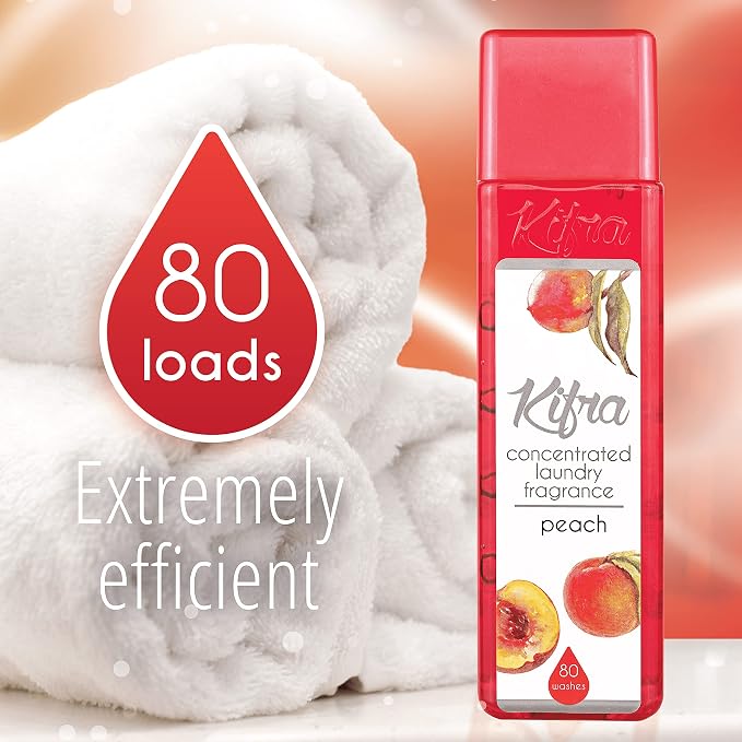 KIFRA PEACH Concentrated Laundry Fragrance 6.76 Fl Oz 200ml 80 Washing Cycles - Image 4