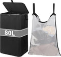 80L Large Laundry Hamper with Lid, Foldable Laundry Bag by Anmiro