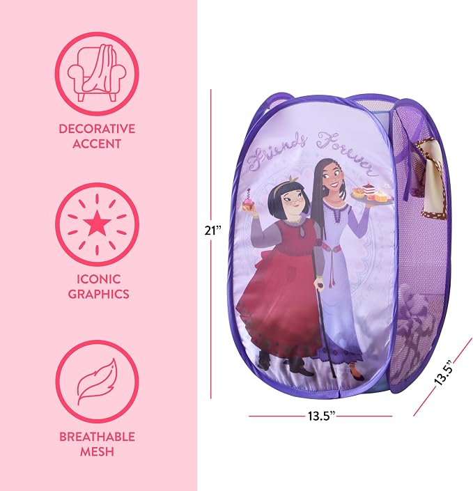 Disney Wish Pop Up Hamper with Durable Carry Handles - Image 2