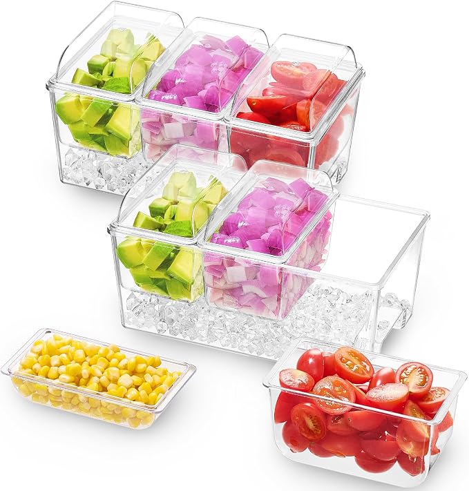 Lifewit 2 Pack Taco Bar Serving Set by Lifewit