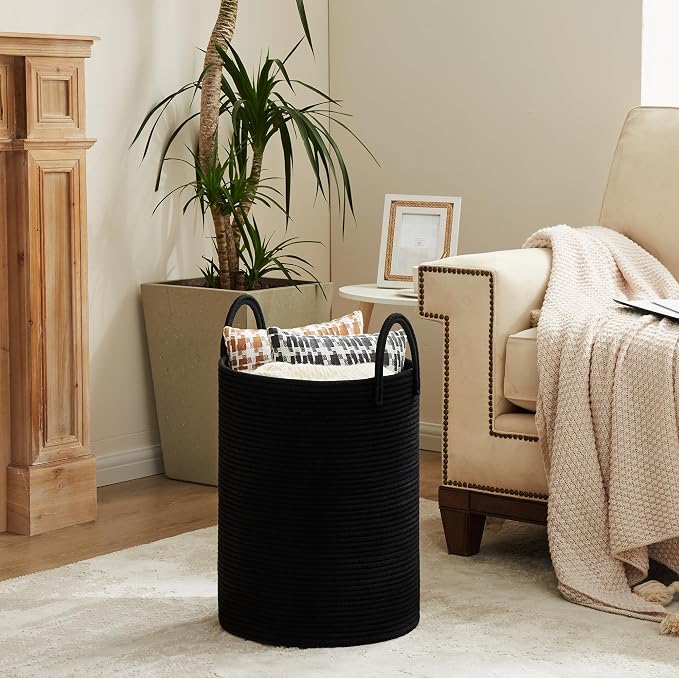 Cotton Rope Laundry Hamper by YOUDENOVA, 72L - Image 5