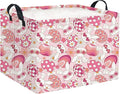 HIYAGON Rectangular Easter Basket Pink Bunny Easter Basket by HIYAGON