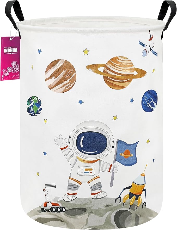 Laundry Hamper Large Canvas Fabric Lightweight Storage Basket/Toy by INGHUA