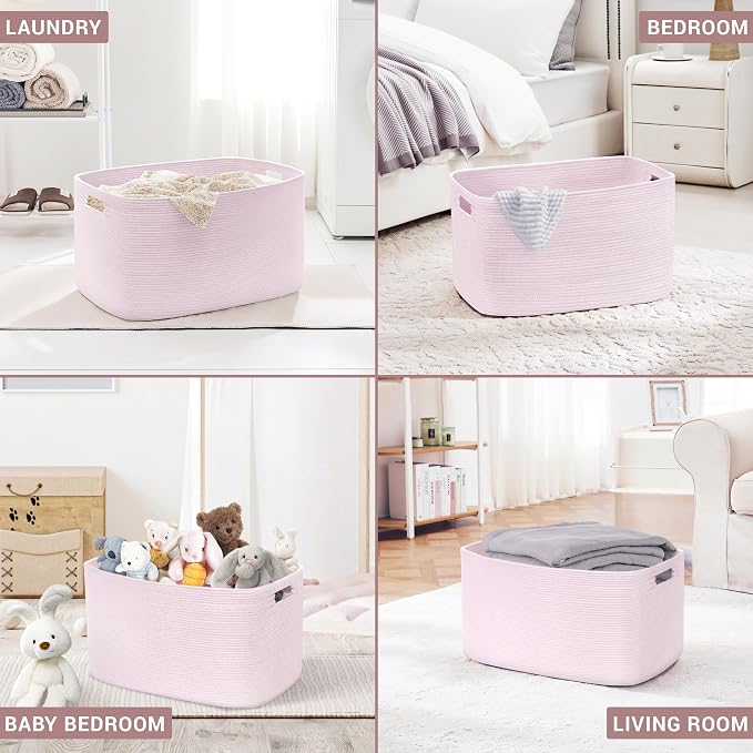 72L Large Baby Girls Laundry Basket - Image 3