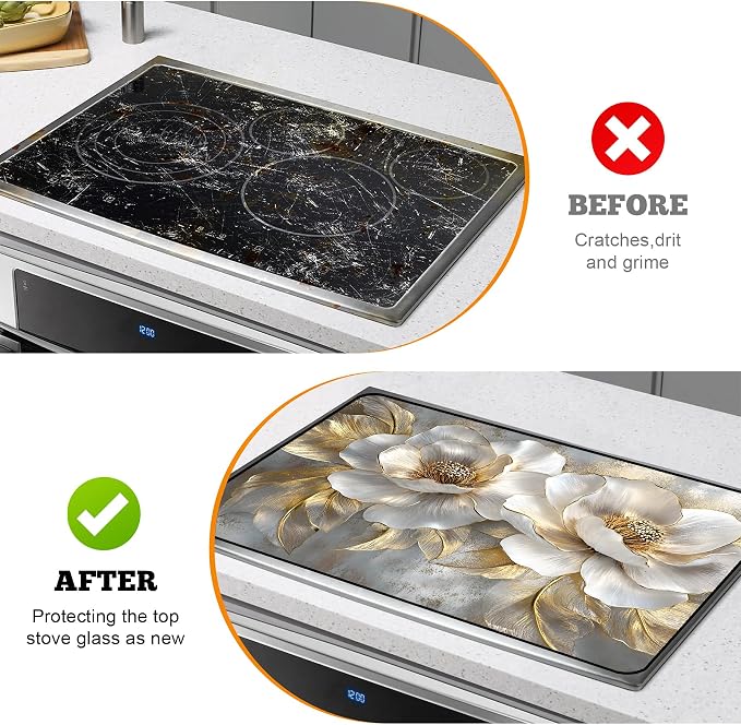 Multi-Design Stove Top Cover for Glass/Electric Stoves - Image 5