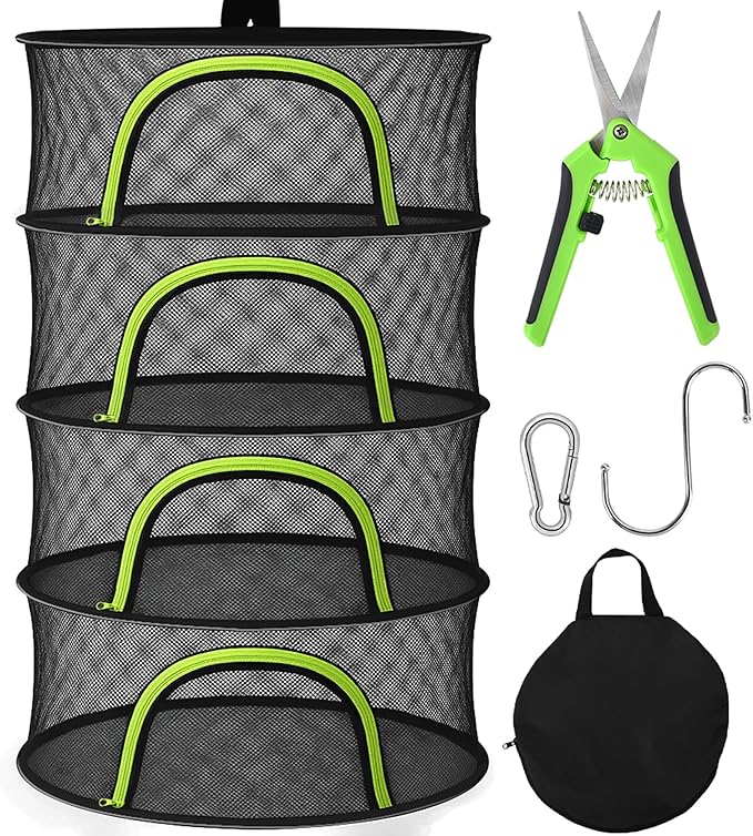 Herb Drying Rack Hanging Mesh 4 Layer 24" by Unknown