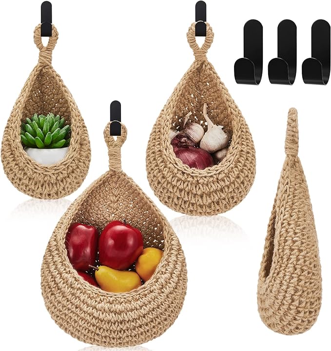 Honeydak Boho Decor Hanging Wall Baskets by Honeydak