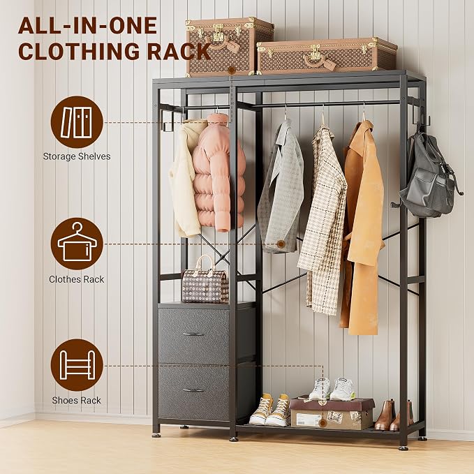 Lulive Clothes Rack, Heavy Duty Garment Rack - Image 2