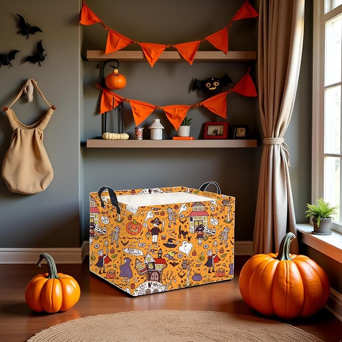 HIYAGON Rectangular Halloween Basket - Image 5
