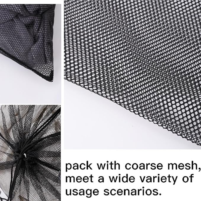Kimmama Heavy Duty Coarse Mesh Drawsting Laundry Bag, Jumbo Net Cord Bag - Image 5