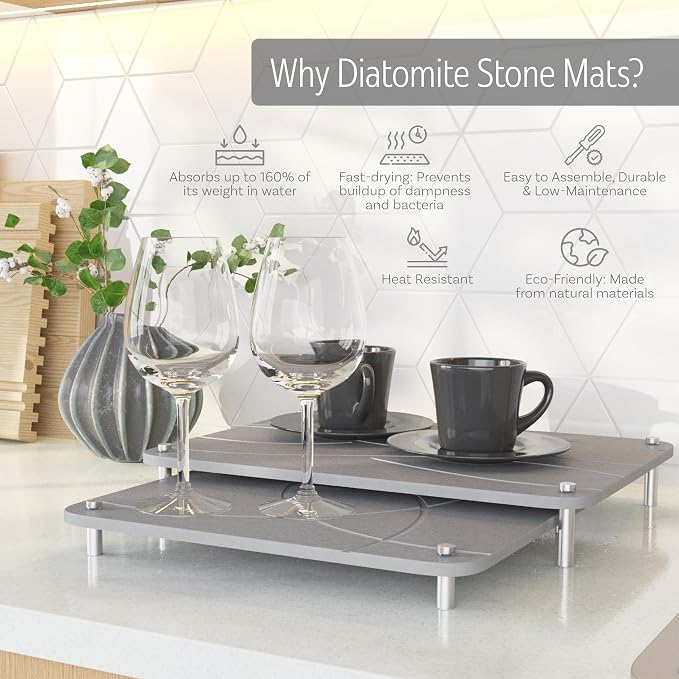 Nested Dish Drying Stone Mat - Image 4
