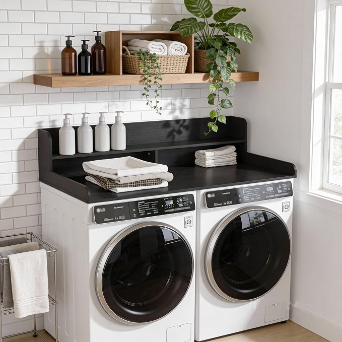 Piskyet Washer Dryer Countertop, 2- Tier Laundry Countertop - Image 2