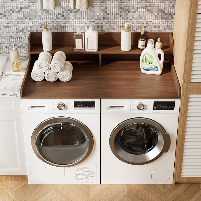 2-Tier Washer Dryer Countertop, Laundry Room Organization and Storage, 27.6" x - Image 5