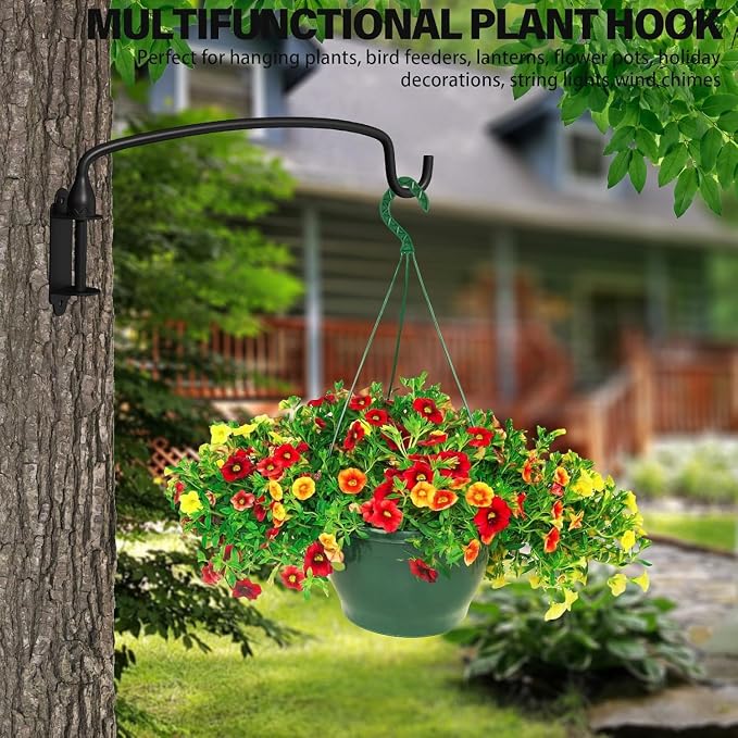 8 Pack Hanging Plant Bracket Wall Mounted Hooks - Image 4