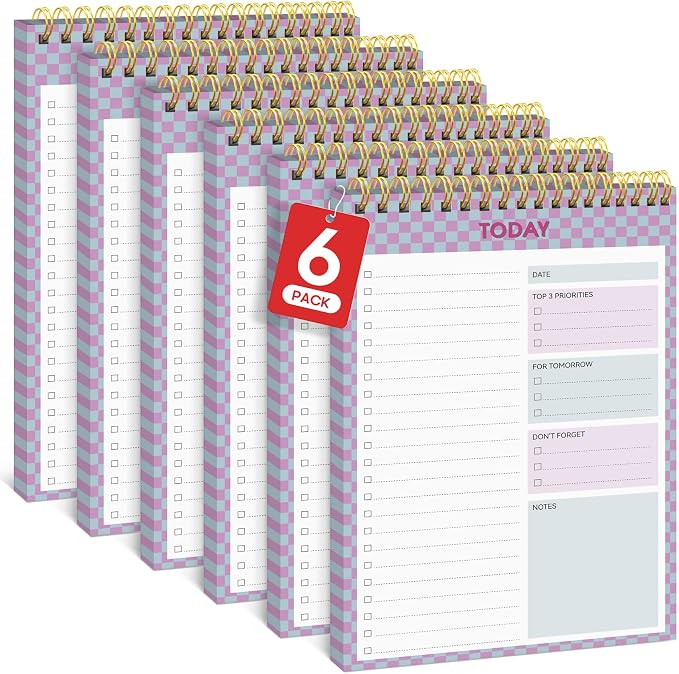 Taja 6 Pack of To Do List Notepad by Taja