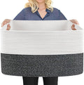Extra Large Toy Box, Woven Cotton Rope Baskets by MEGASKET