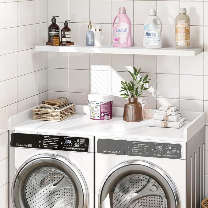 Washer Dryer Countertop, 27.5"x54" Wood Washer and Dryer Countertop - Image 2
