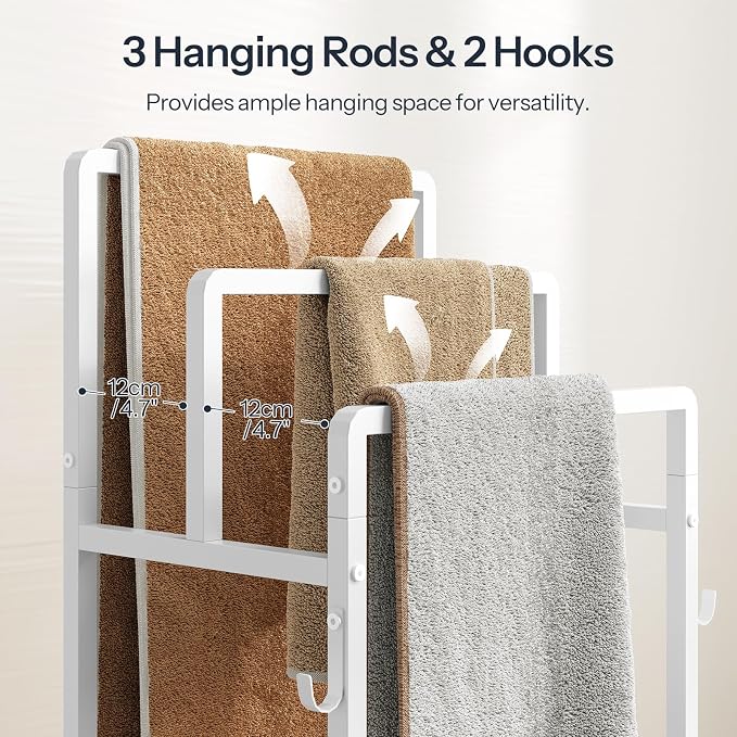 HOOBRO Free Standing Towel Rack, Blanket Rack - Image 8
