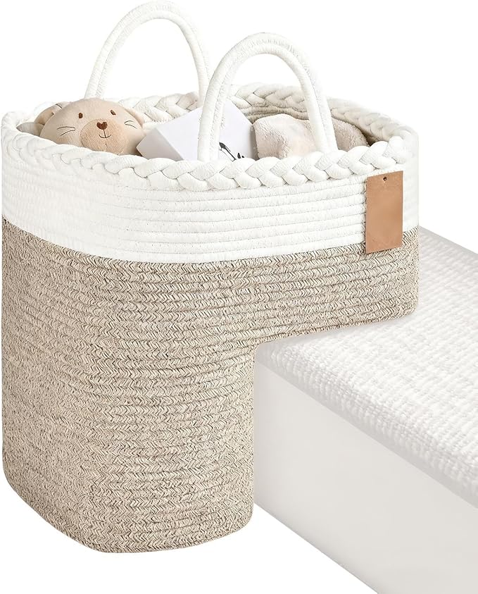 Stair Storage Basket, Large Capacity Foldable Woven Step Organizer, Toy Books - Image 9