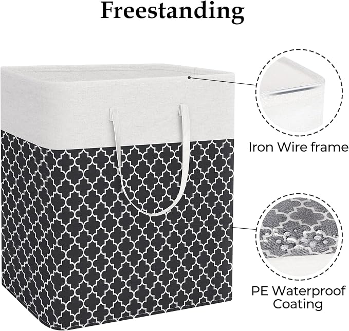 StorageRight Laundry Basket Hamper Large Collapsible Laundry Hamper - Image 3