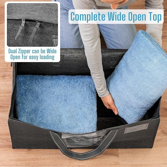 VENO 6 Pack Moving Bags, Comforter and Blanket Storage Bags - Image 3