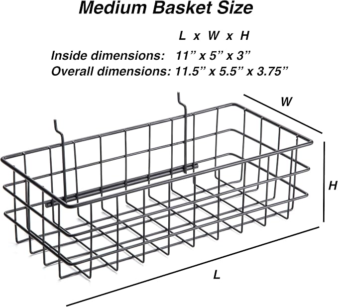 RightArrange Pegboard Basket Size M, Accessories, Garage Storage - Image 3