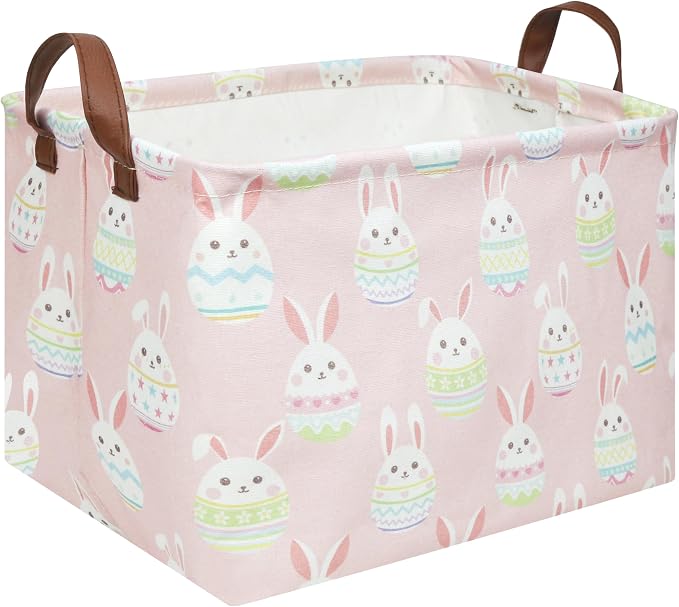 FXOLCSHE Rectangular Easter basket, Girl Easter basket, Nursery Hamper by FXOCSHE