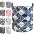 80L Waterproof Laundry Hamper in Family Leather Handle Laundry Basket in by %E2%80%8ETeLUVHome