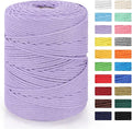 Macrame Cord 4mm x 328yd | 100% Natural Cotton Macrame Rope | 4 Strand Twisted by MacraBoho
