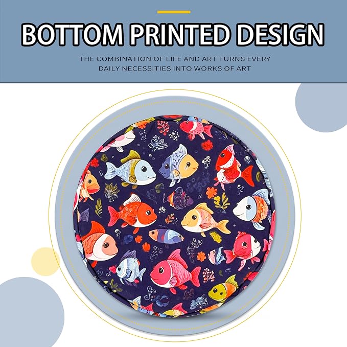 Fish Laundry Basket Funny Cartoon Foldable Oxford Cloth Tote Bag Laundry Hamper - Image 8