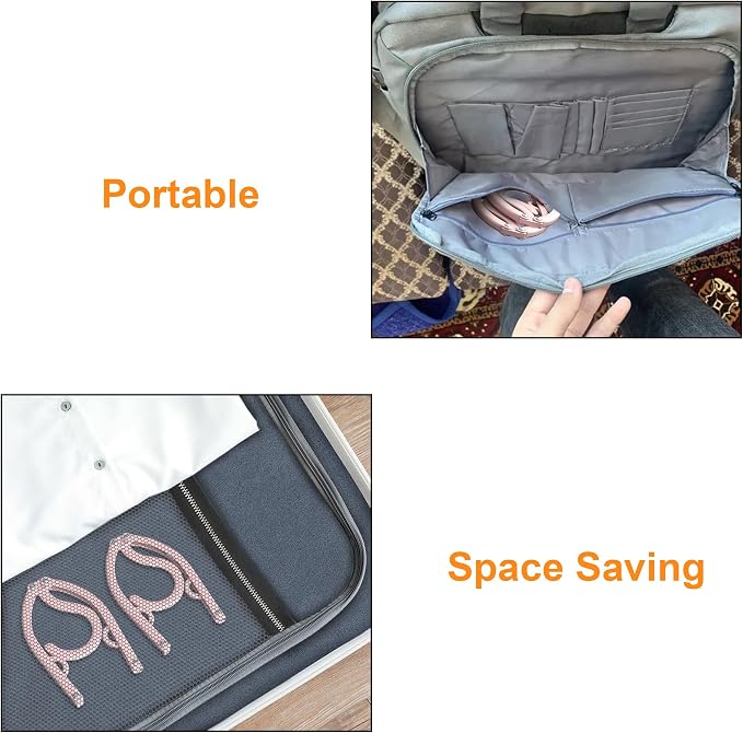 NICEDACK Premium Travel Hangers 12 Pack Portable Folding Clothes Hangers - Image 6