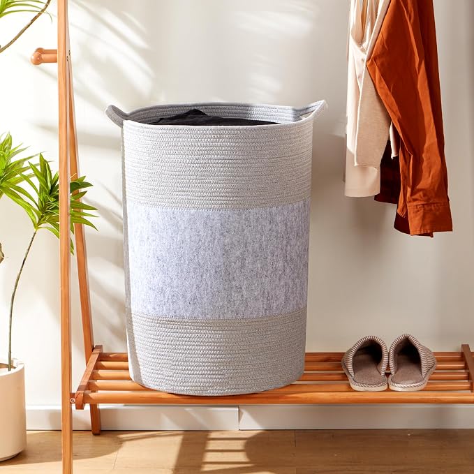90L Jumbo Laundry Hamper, Tall Baby Nursery Hamper - Image 5