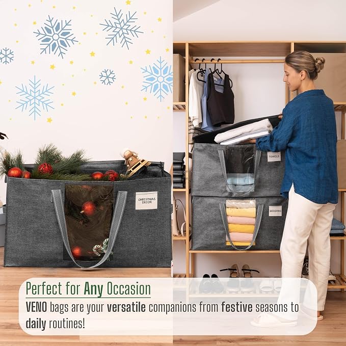 VENO 10 Pack Moving Bags, Comforter and Blanket Storage Bags - Image 8