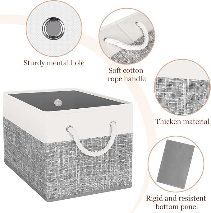 Storage Bin, Collapsible Storage Basket - Image 3