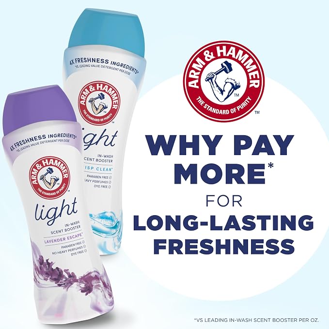 ARM & HAMMER Light In-Wash Scent Booster, Laundry Scent Booster Lavender - Image 9