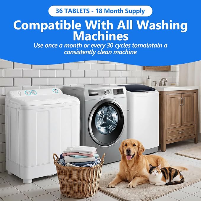 USKICH 36 Pack Washing Machine Cleaner Tablets - Image 6