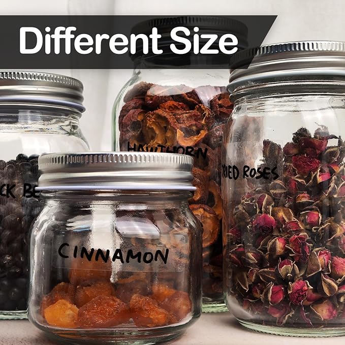 170Pcs Clear Removable Labels for Jars, for Storage Bins, for Food Containers - Image 3