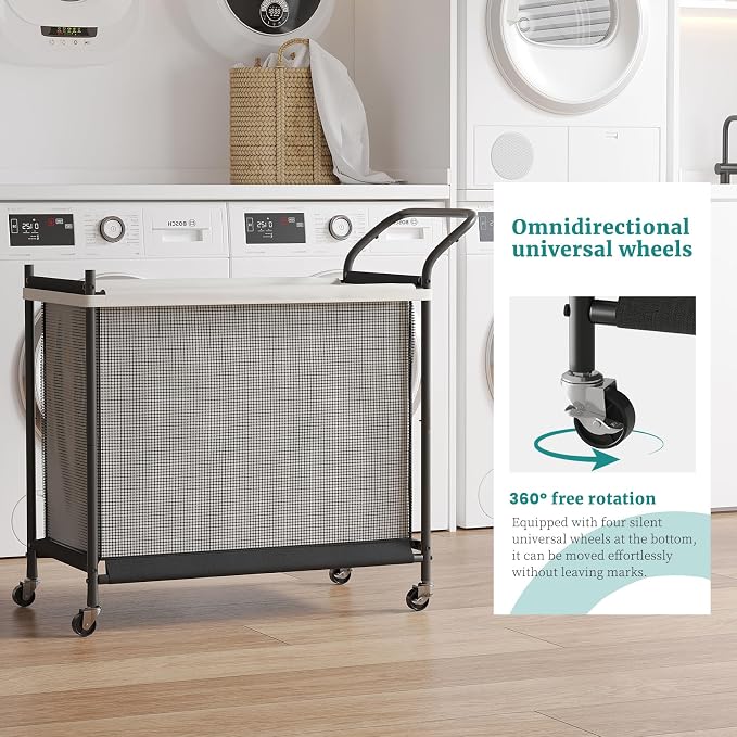 Laundry Hamper with Wheels - Image 7