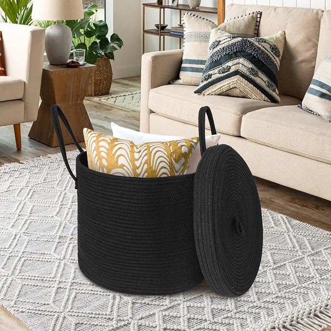 15" X 13" Large Black Basket - Image 6
