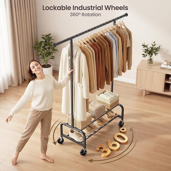 Clothes Rack for Hanging Clothes, Portable Clothing Rack - Image 3