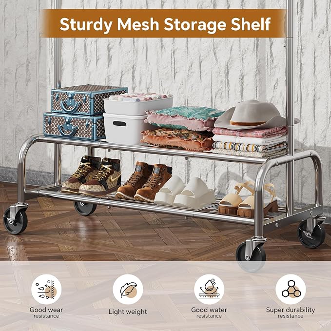 Simple Trending Heavy Duty Clothes Clothing Rack - Image 5